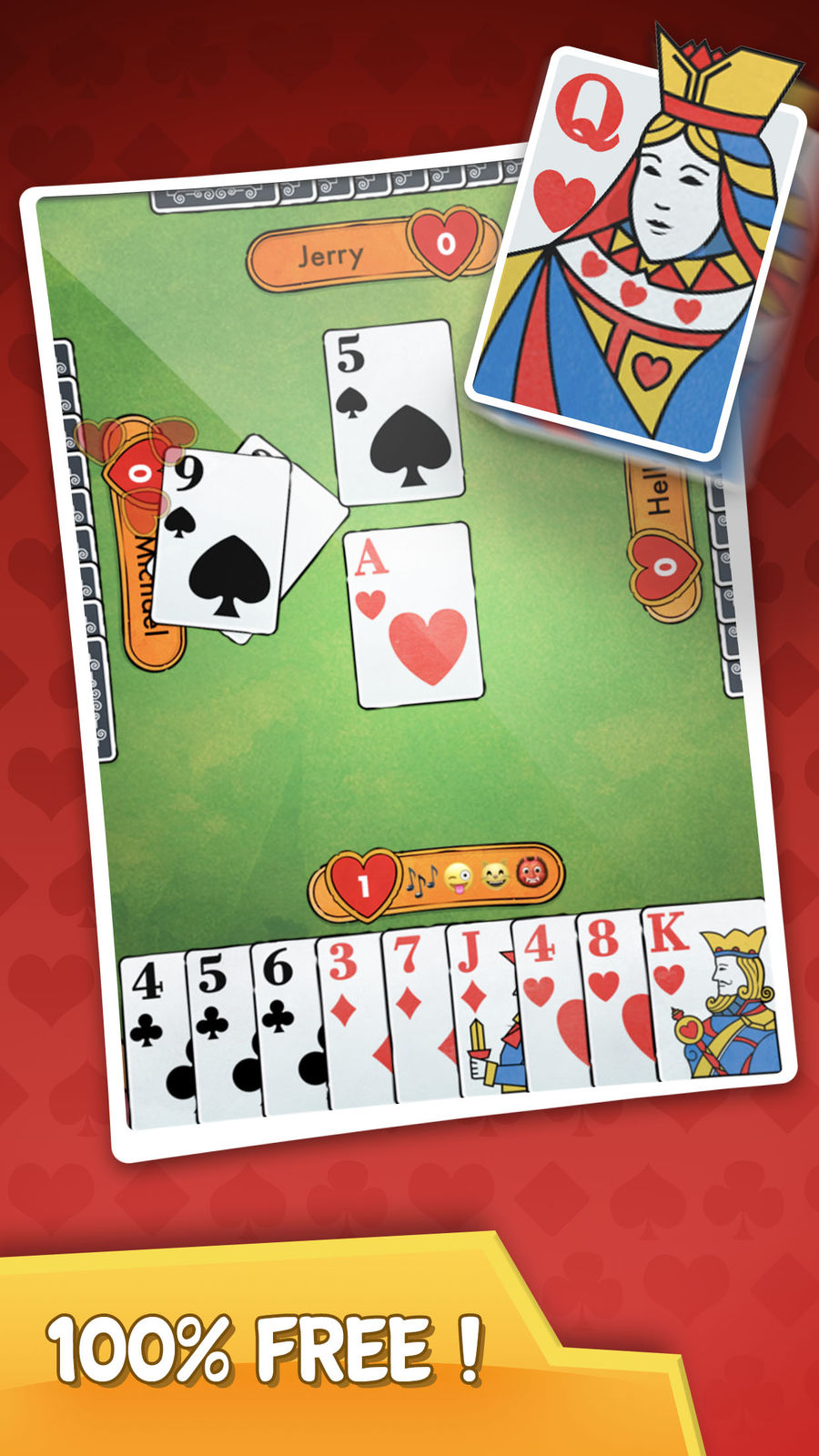 heart card game download free